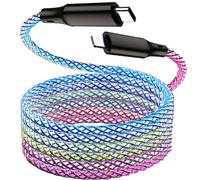 BAVNCO LED iPhone Fast Charger, 5ft RGB Colorful Gradual Light Up MFi Type C to Lightning Charger Cable USB C iPhone Charging Sync Cord for iPhone 14 13 12 11 Pro Max XR XS X 8 7 6 Plus More