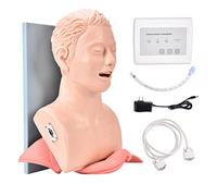 Bavnnro 110V Intubation Manikin Teaching Model,Oral Nasal Intubation Airway Management Trainer PVC Demo