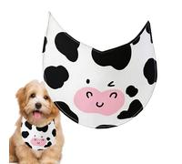 Bavoir Pour Chien - Écharpe Réglable Pour Chien | Ensemble De Cravates Imperméables Pour Chiens Avec Motif De Vache, Écharpes Pour Chiens À Porter Au , Vêtements De Vacances, Noël, Pâques, Ha