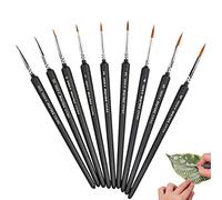Bavokon 9pack Miniature Paint Brushes Detail Set,Tiny Professional Fine Brushes For Detailing, Rock Painting, Acrylic, Watercolor, Oil-Art Supplies Kit nice