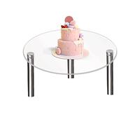 Bavokon Acrylic Cake Tower Stand,Round Cup Cake Stand | Stackable Clear Cupcake Tier Stand Holder Rack Dessert Fruit Cake Cookie Display Tower For Wedding Decoration