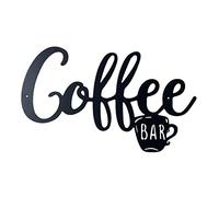 Bavokon Coffee Signs for Coffee Bar,Black Wire Coffee and Tea Wall Hanging Art | Best for Coffee Lover & Coffee Bar, Home Decor, Kitchen Wall Decor