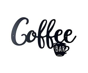 Bavokon Coffee Signs for Coffee Bar,Black Wire Coffee and Tea Wall Hanging Art | Best for Coffee Lover & Coffee Bar, Home Decor, Kitchen Wall Decor