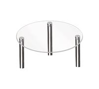 Bavokon Cup Cake Tier Stand - Acrylic Glass Round Cake Stand - Transparent Stackable Cake Stand, Cupcake Tower Stand, Cupcake Holder, Display For Pastry Wedding