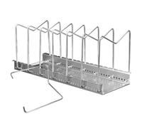 Bavokon Cutting Board Holder | Organizer for Cooking Tools - 7 Compartment Cutting Board Rack for Pantry RV Refrigerator Dining Room Camping Restaurant Home Kitchen