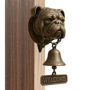Bavokon Door Opening Chime, Dog-Shaped Welcome Doorbell, Wall Decoration Resin Animal-Themed Chime for Indoor Outdoor Home Gate Shop Porch Entry Holidays Opening Business Housewarmings