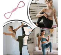 Bavokon Figure 8 Resistance Band - Figure 8 Silicone Stretch Strap | Exercise Straps for Back Home Upper Body Chest Shoulder Ankle Leg Arm Sports Conditioning Gym