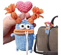 Bavokon Handmade Key Case | Crochet Big Sausage Mouth Key Case Holder | Handmade Knitted Keychains Sausage Mouth Car Key For Home Keys