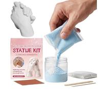 Bavokon Resin Casting Powder - 100g Fast Curing Easy Mixing,Craft Clone Powder Hand Casting Kit,for Hand Sculpture Art Projects Beginners Couples Family Crafting Birthday