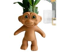 Bavokon Weird Plant Pot,Troll Plant Holder - Plant Holder With Drainage Decorative Garden Containers Sets for Houseplants for Home