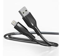 Bawanfa Chew Proof Lightning Cable 6.6FT MFi Certified, Metal Braided iPhone Charger 2.4A Fast Charging, Cat & Dog Proof Lightning Cord Compatible with iPhone 14/13/12/11/X/8/7/6/5/iPad/iPod/CarPlay