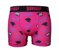 Bawbags Baw Hares Technical Boxers M - Mens Boxers - Moisture Wicking Breathable Fabric - Rude Funny Underwear for Men - Comfortable Sports Performance Novelty Mens Underpants Comedy Gift Idea Pink