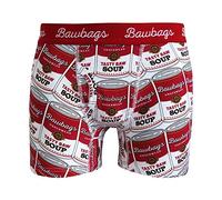 Bawbags Baw Soup Breathable Stretch Cotton Boxer Shorts M - Mens Red