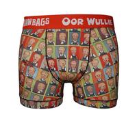Bawbags Cool De Sacs Oor Wullie Feelin's Technical Mens Underwear Boxer Shorts Trunks S Multicolour