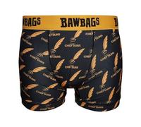 Bawbags Currie Chieftains Technical Boxers XL - Mens Boxers - Moisture Wicking Breathable Fabric - Rude Funny Underwear for Men - Comfortable Sports Performance Novelty Underpants Gift Idea Black