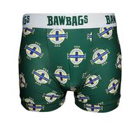 Bawbags Irish F.A. Technical Boxers XXL - Mens Boxers - Moisture Wicking Breathable Fabric - Rude Funny Underwear for Men - Comfortable Sports Performance Novelty Mens Underpants Gift Green