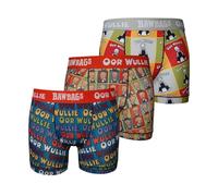 Bawbags Oor Wullie 3-Pack Technical Boxer Shorts S - New for Him Men Boys All Ages 95% Polyester Multicolor