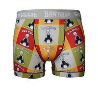 Bawbags Oor Wullie Bucket Technical Boxers - Mens Boxers - Moisture Wicking Breathable Fabric - Rude Funny Underwear for Men - Comfortable Sports Performance Novelty Mens Underpants Gift Idea