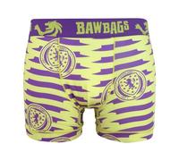 Bawbags Scotland National Team Scroll Cool De Sacs Mens Technical Boxers - Moisture Wicking Performance Underwear Purple