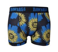 Bawbags Sunflower Technical Boxers XS - Mens Boxers - Moisture Wicking Breathable Fabric - Rude Funny Underwear - Comfortable Scottish Sports Performance Novelty Underpants Gift Blue
