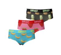 Bawbags Technical Performance Fruit Bowl 3-Pack Ladies Underwear 6 - Womens Underwear - Moisture Wicking Breathable Fabric - Rude Funny Sports Underwear for Women - Performance Novelty Fitness Gift