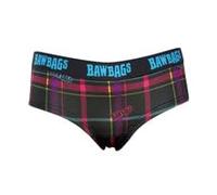 Bawbags Technical Performance Techno Tartan Ladies Underwear - Womens Underwear - Moisture Wicking Breathable Fabric - Rude Funny Underwear for Women (UK, Numeric, 10, Regular, Regular) Multicolour