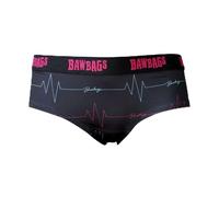 Bawbags Women's Cool De Sacs Heart Rate Technical Underwear 8 Black