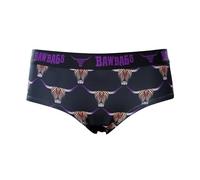 Bawbags Women's Cool De Sacs Highland Cow Knickers Made for Comfort Technical Underwear Comfortable Briefs 12 Black