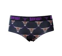 Bawbags Women's Cool De Sacs Highland Cow Technical Underwear 14 Black