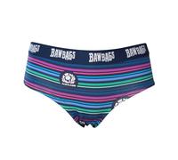 Bawbags Women's Scotland Rugby Lines Cotton Underwear 14 Blue