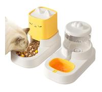 Bawiaueu Automatic Cat Feeder - Anti-Slip Non-Electrical Large Bowl - Cat Dog Food Dispenser Automatic Feeder | for Medium Puppy Kitten Feeding Drinking Indoor Outdoor Home Apartment Office Dorm
