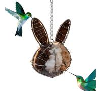 Bawiaueu Humming Bird House Materials - Refillable Tree Shelter - Hummingbird Nest Boxes for Outside - for Sparrows Warblers Outdoor Backyard Patio Garden Spring Winter