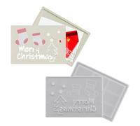 Bawiaueu Money Holder Resin Mold - Crafting Stencils,Snowflake Sock Snowman Cash Holder Mold for Resin | for Thanksgiving Home Ornament Birthday Party