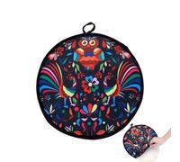Bawiaueu Tortilla Warmer Pouch | 12Inch Insulated Microwaveable Fabric Tortilla Holder,Naan Bread Pizza Heat Keeper - for Corn Flour Pizza Roll Home Party Family Feasts