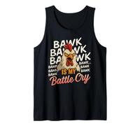 Bawk Bawk Bawk… Is My Battle Cry Angry Chicken Funny Tank Top