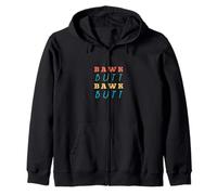 Bawk Butt Funny Chicken Butt Joke Zip Hoodie