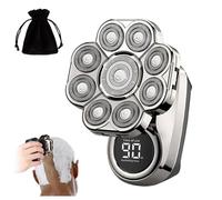 Bawldy 9.0 Ultra Head Shaver, Bawld Bald Head Shaver, Bawldy Shaver Pro, 9d Floating Headshaver for Bald Men, 6-in-1 Ipx7 Waterproof LED Display Men 2 (Shaver x1)
