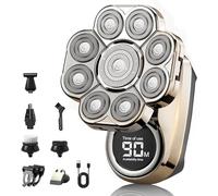 bawldyy Bald Head Shaver 1 Set + Extra Blades x1 (Silver) (1pcs+Blades x1)