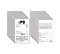Bawusou 200 Pcs Prayer Cards Gospel Tracts Inspire Pocket Holy Bible Verse Cards Salvation Card Church Supplies
