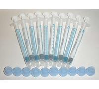 BAXA ExactaMed Oral Liquid Medication Syringe 1cc/1mL 10/PK Clear Medicine Dose Dispenser With Cap Exacta-Med BAXTER Comar Latex Free by Baxa