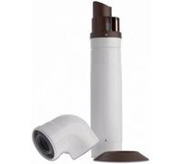Baxi Multifit Telescopic Horizontal Boiler Flue Including Low Profile Bend 60mm/100mm White 720599401