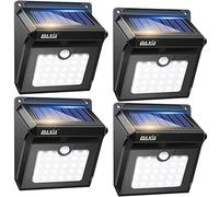 BAXIA TECHNOLOGY Solar Outdoor Lights Wireless Security Motion Sensor Outdoor Lights Solar Lights Outdoor Waterproof for Front Door,Backyard,Steps,Garage,Garden (400LM,4 Packs)