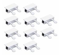 Baxnore 10 Pack Aluminum Alloy Sliding Window Locks Adjustable Double Lock Security Stopper for Sliding Doors Home Safety Child Pet Protection