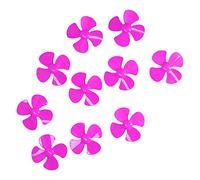 Baxnore 10 Pcs 4 Vane Propeller 60 mm Size, ABS Plastic Boat Propellers with 2 mm Hole for Miniature Vehicle, RC Model Replacement Accessories (Red) (Yellow) (Green) (Blue) (Rose Red)