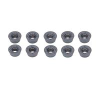 Baxnore 10 Pcs Lathe Carbide Round Wood Turning High Precise Wear Proof CNC Milling Insert for Metal Stainless Steel