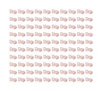 Baxnore 100 Pieces Cat Shaped Paper Clips Cute Metallic Non Slip Rust Clips for Office File Organization Craft Projects (Red)
