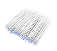 Baxnore 100pcs White Heat Erasable Fabric Markers High Temperature Disappearing Pen Refills with Steel Tip for Sewing Dressmaking Leather Craft DIY Projects