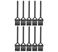 Baxnore 10PCS Electric Cleaning Brushes Set Nylon Hair Handle Machine Cleaning Brush Black for Small Household Appliances Electronic Devices Durable Multipurpose Portable