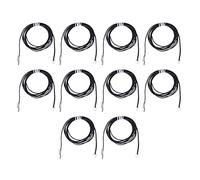 Baxnore 10Pcs High Precision Thermistor Temperature Sensor Probe with 2M Cable Cold Pressed Terminal for HVAC Automotive and Home Appliances (10K B3435)