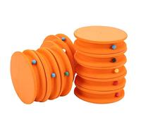 Baxnore 10PCS Lightweight Foam Spools, EVA Foam Fishing Line Spools, Wear Resistant Fishing Foam Spools, Foam Fishing Winding Board for Outdoor Fishing (Orange)